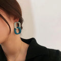 New Rubber Chain Earrings Women Exaggerated