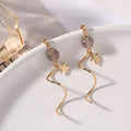 Temperament Earrings Sterling Silver Cold Wind  Female