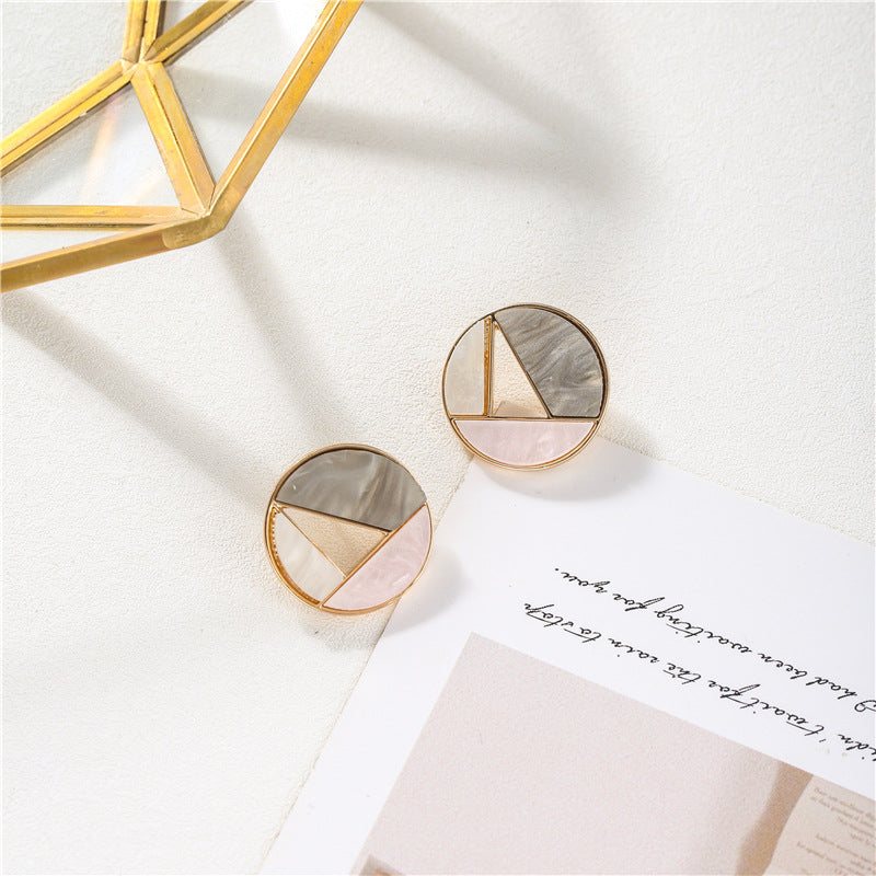 Contrast color personalized Square Earrings