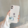 Simple Transparent Airbag Anti-fall Mobile Phone Case Protective Cover For Cute Couples