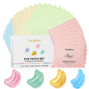 32 Pairs Under Eye Patches, Hydrating Eye Masks for Dark Circles Puffiness Puffy Eyes, Anti Wrinkle Collagen Undereye Pads, 32 Sets Travel Skincare Face Gel (24K Golden+Blue+Pink+Green)