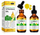 2 Pack Vitamin E Oil for Skin Body Oils 75,000 IU, Repair Dry, Damaged Skin, Moisturizing Skin and Face, Bath Oil,Hair and Scalp, Aceite de Vitamina E for Scars 4 fl oz