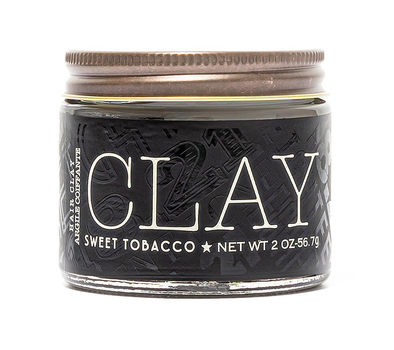 18.21 Man Made Hair Styling Product, 2oz. Original Sweet Tobacco Scent in Clay with Matte Finish