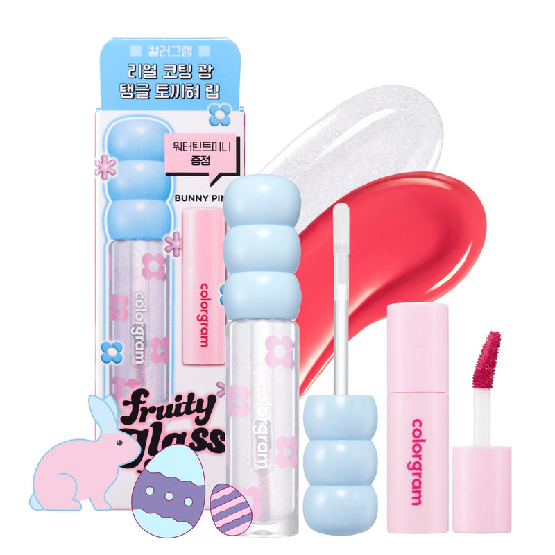 COLORGRAM Fruity Glass Tint 00 Pearl Gloss + Fruity Water Tint Mini