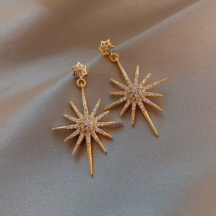 Eight-pointed Star Personality Earrings Femininity