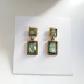 Emerald Short Earrings For Women