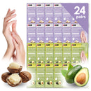 24 PK Original Derma Beauty Hand Mask Bulk Moisturizing Hand Gloves for Dry Hands Nail Care Essential, Best Mother's Day Gift Idea, Self Care Women Gift (Shea Butter + Avocado)