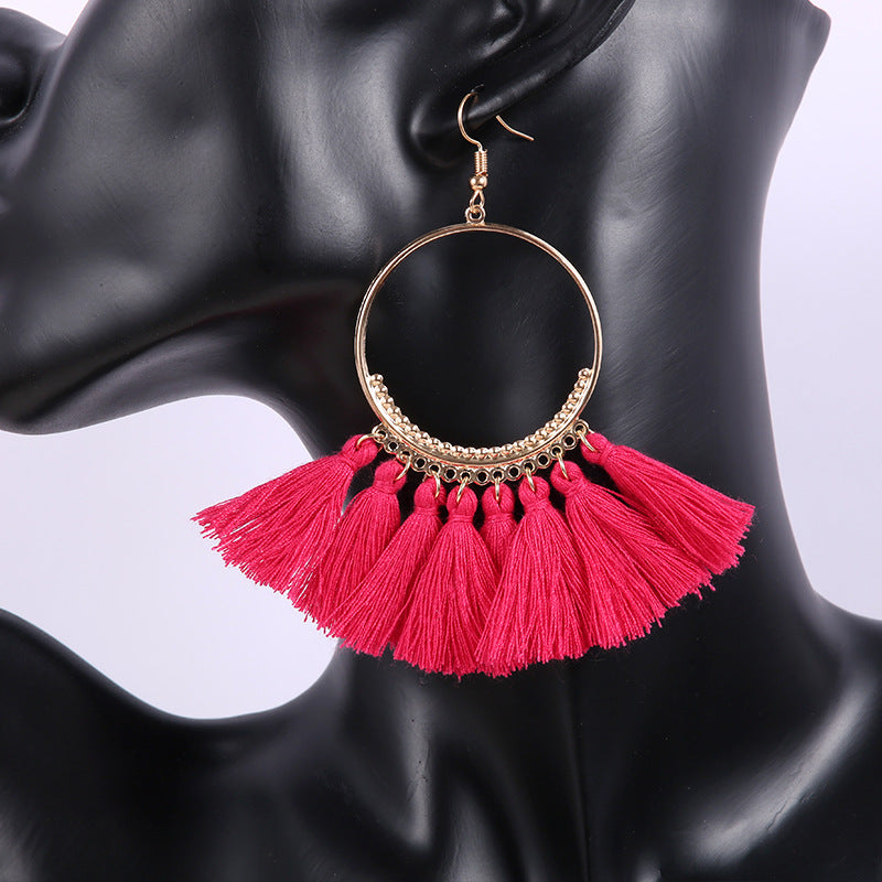 Bohemian tassel earrings