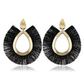 European And American New Exaggerated Tassel Earrings