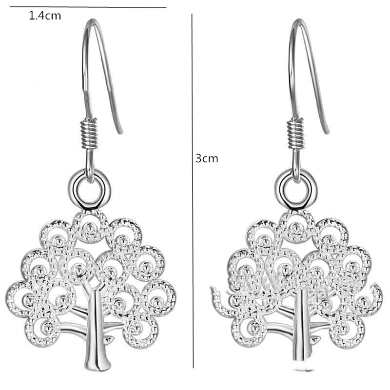 Fashion Vintage Christmas Tree Of Life Earrings