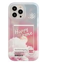 Gradient Transparent Color Cloud Letter 13 12 11  Pro Pro Max Mobile Phone Case