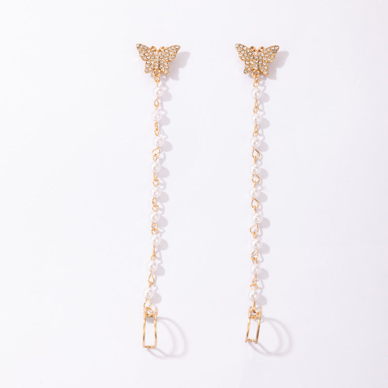 Pearl Jewelry Alloy Earrings