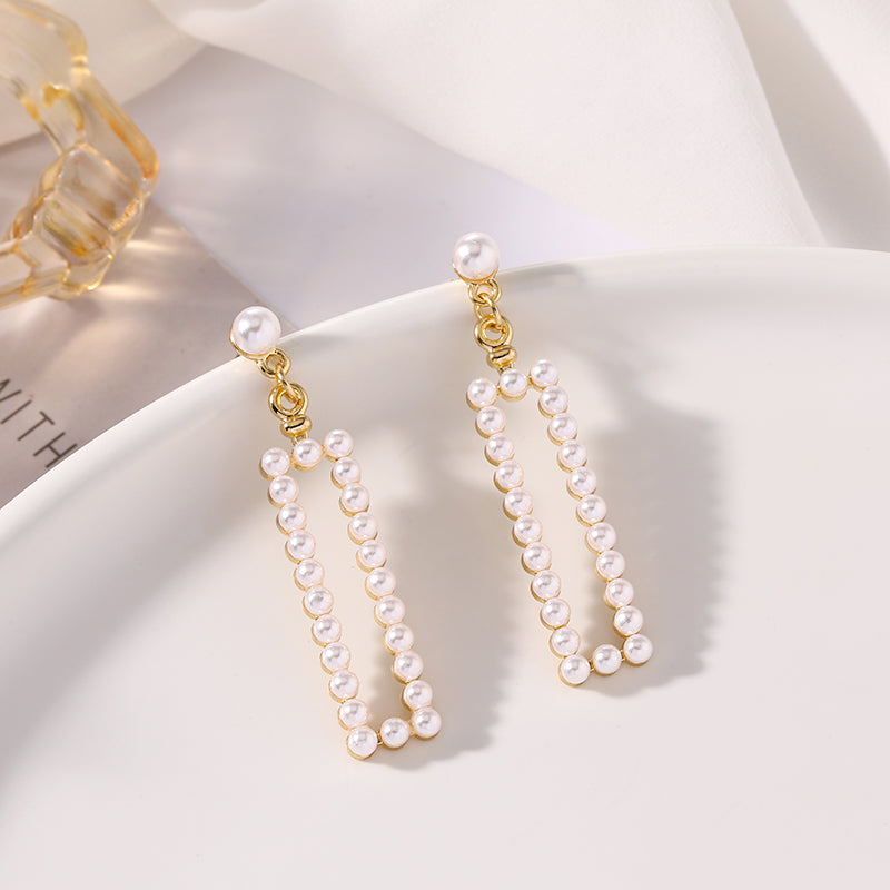 Temperament Earrings Sterling Silver Cold Wind  Female