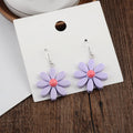 Explosive Earrings Resin Daisy Flowers All-match