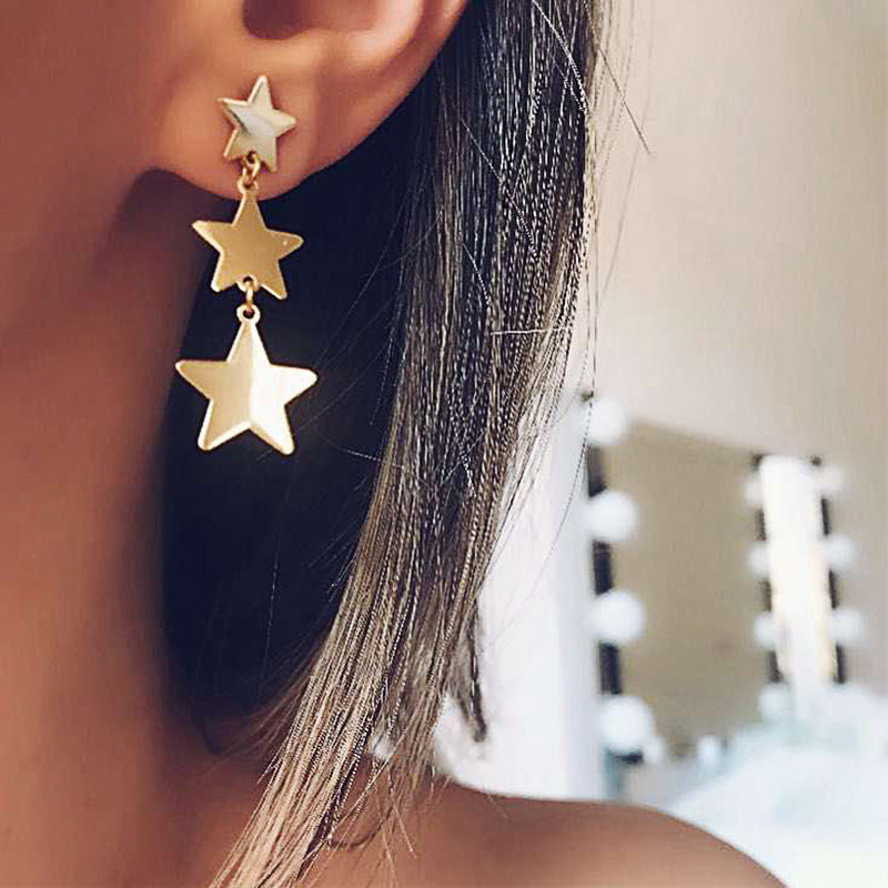 New Star Tassel Earrings Celebrity Street Shooting