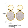 Creative Retro Simple Sequined Acrylic Earrings For Women