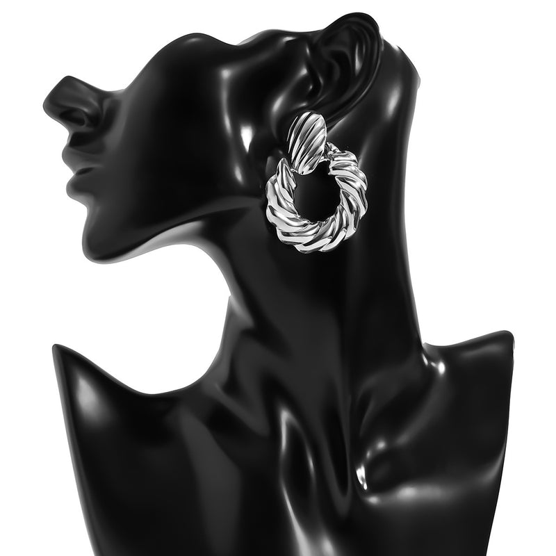 Temperament Twisted Twist Personality Earrings Women