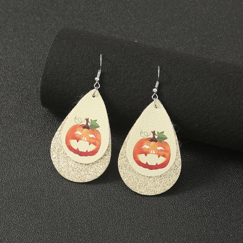 Simple Geometric Personality Halloween Earrings