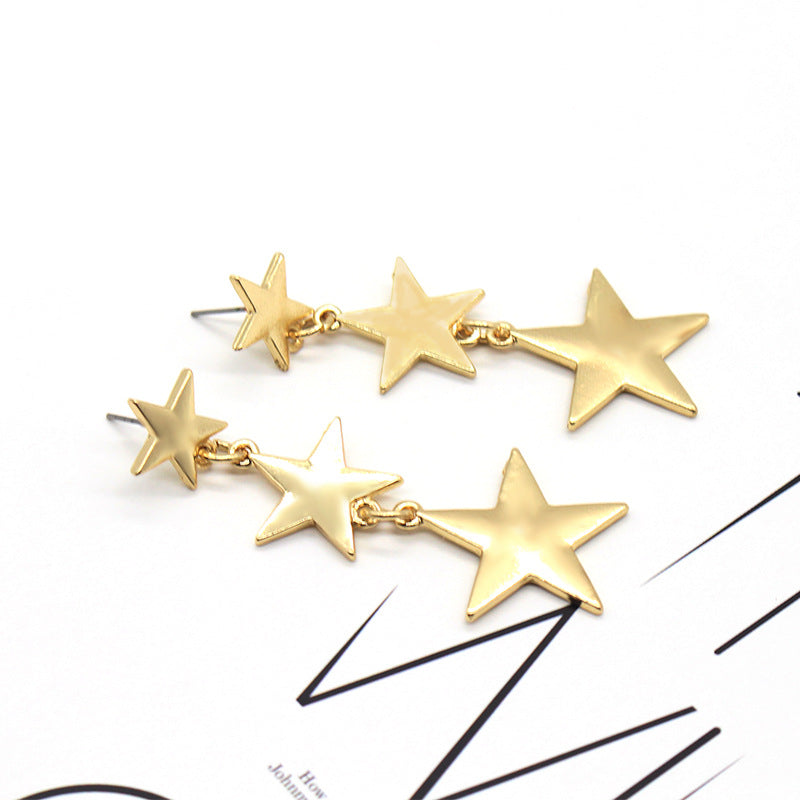 New Star Tassel Earrings Celebrity Street Shooting