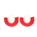 Creative Fan-shaped Earrings Selling Ethnic Style Exaggerated