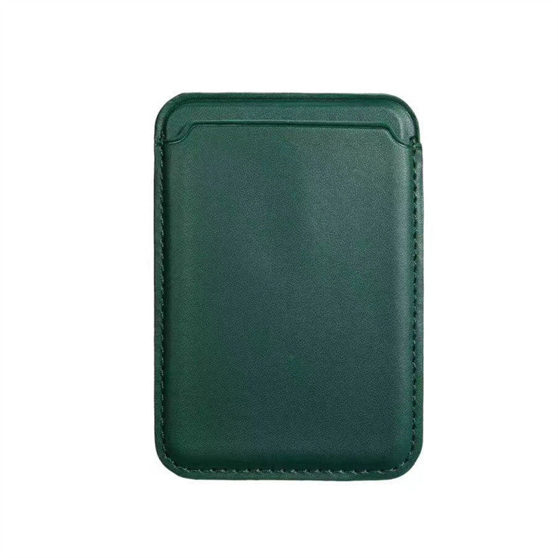 Compatible with Apple, Applicable Mobile Phone Protective Case Back With Magnetic Card Holder MagSafe Card Case Leather