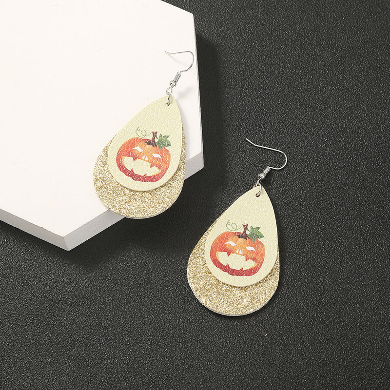 Simple Geometric Personality Halloween Earrings