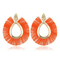 European And American New Exaggerated Tassel Earrings