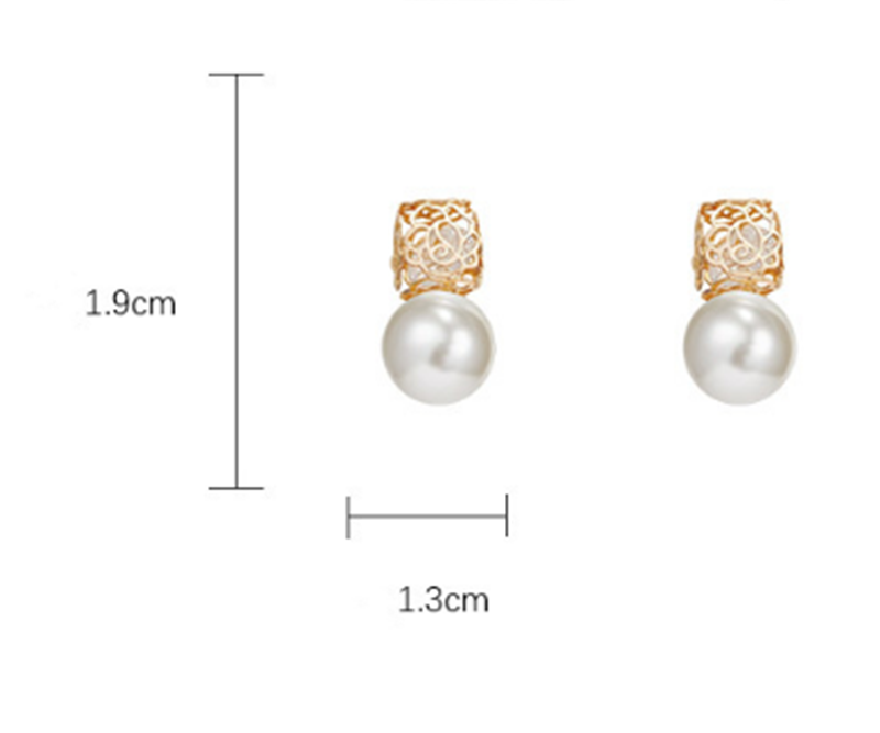 S925 Silver Needle High-quality Hollow Flower Stud Earrings