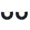 Creative Fan-shaped Earrings Selling Ethnic Style Exaggerated