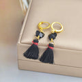 Ear Jewelry European And American New Hit Color Tassel Earrings Earrings