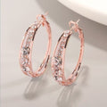 Alloy Rhinestone Inlaid Ladies Earrings