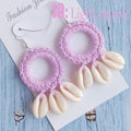 Holiday Hand-Woven Cotton Earrings