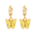 Fashion Color Acrylic Butterfly Earrings Earrings