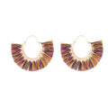 Creative Fan-shaped Earrings Selling Ethnic Style Exaggerated