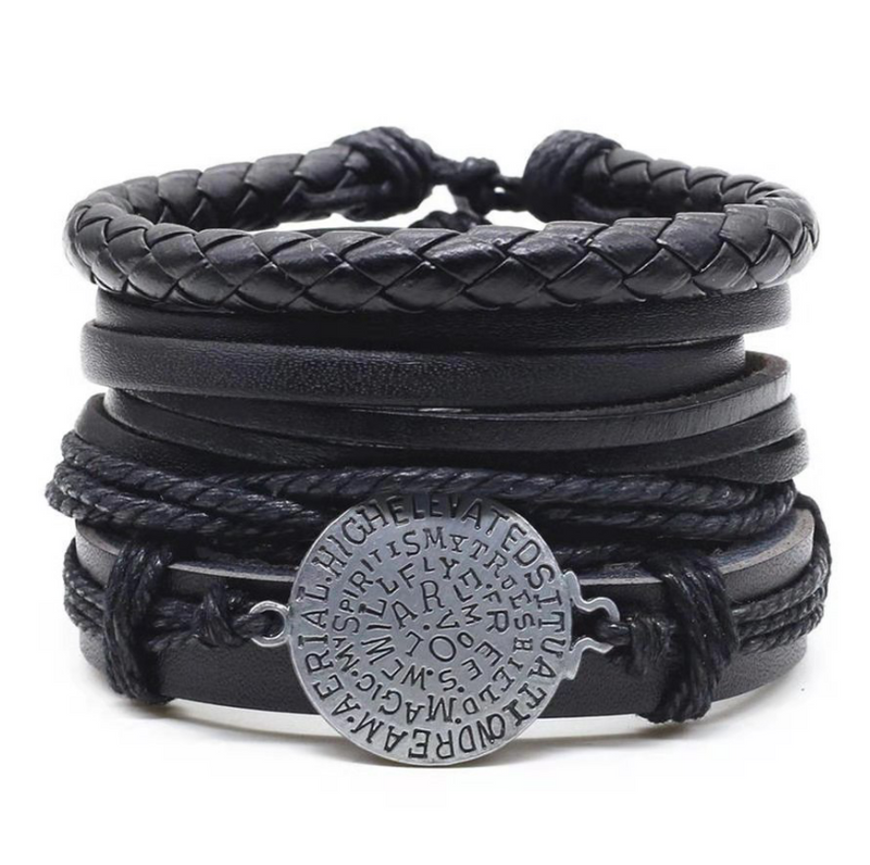 Men's Braided Leather Vintage Bracelet