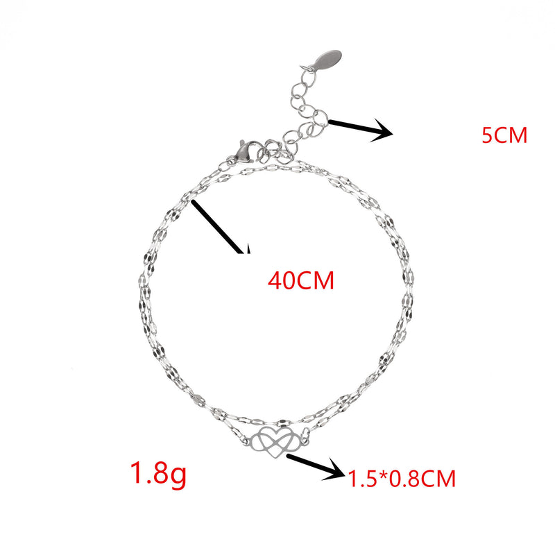 European And American Simple Ladies Stainless Steel Necklace Hollow