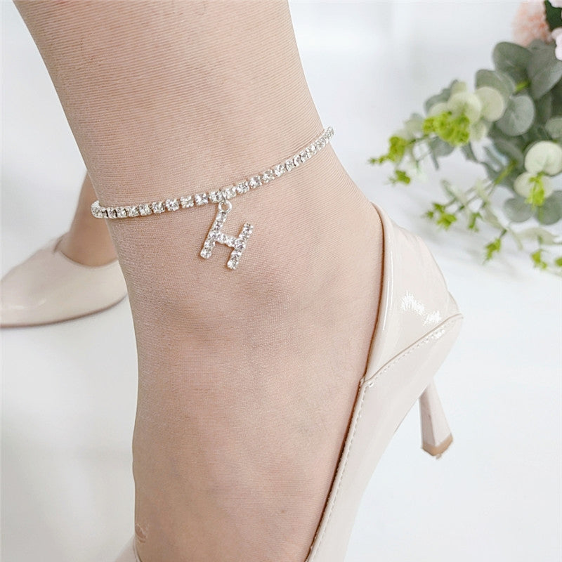 Fashion Personality Capital Letters Alloy Anklet