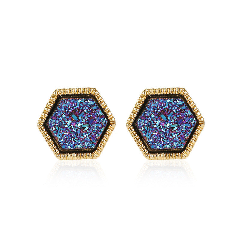 Female Symphony Hexagon Star Earrings