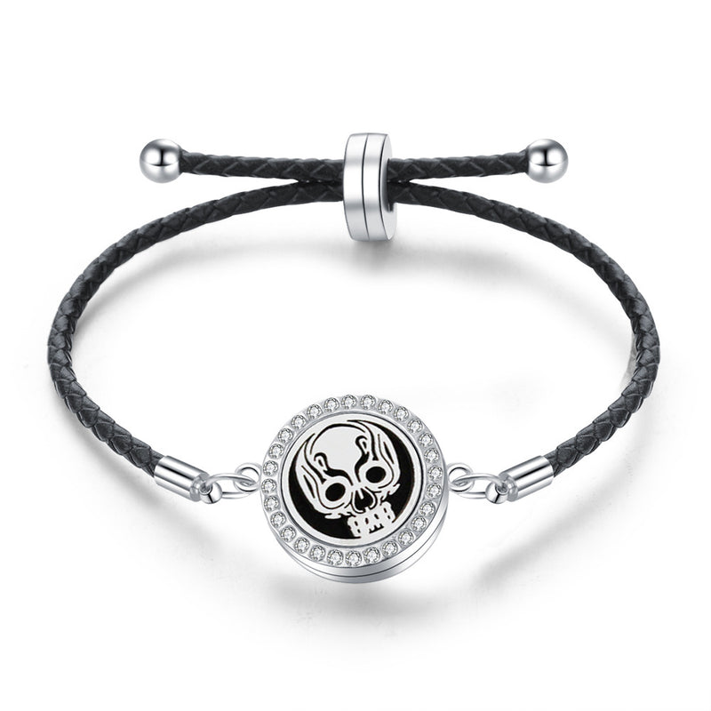 Stainless Steel Alloy Hollow Tree Of Life Aromatherapy Oil Bracelet