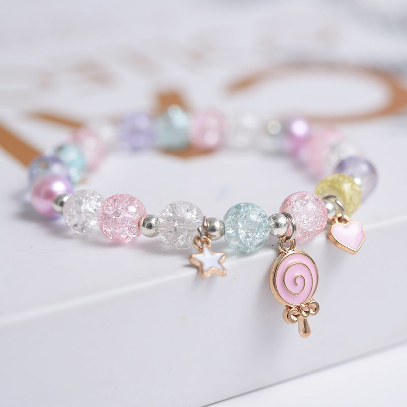 Korean Style Fashion Popping Crystal Small Daisy Bracelet