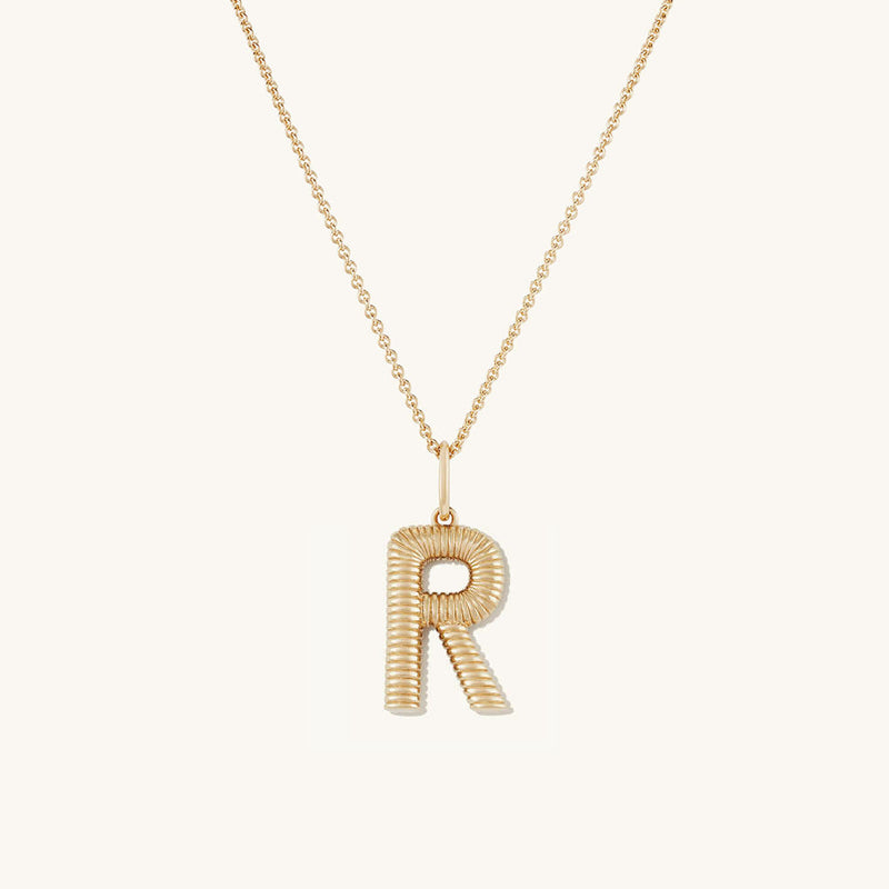 Personalized Simple Letter Necklace Fashion Creative Pattern Gold 26 Letter