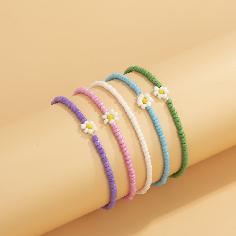 Geometric European And American Flower Rice Bead Hand Jewelry