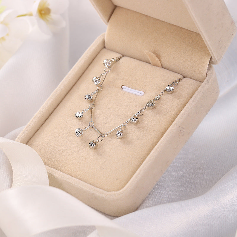 Fashion Simple Crystal Diamond All-match Anklet