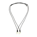 Simple And Fashionable Double-layer Wax Thread Adjustable Necklace