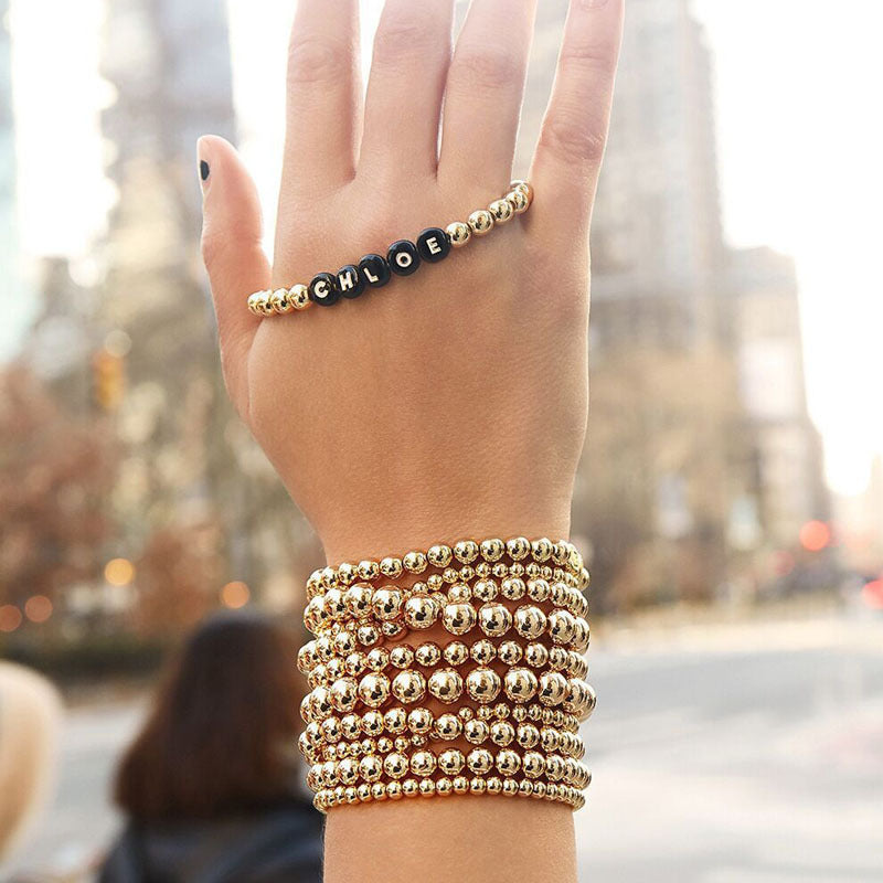 Punk CCB Ball Stretch Bracelet Fashion