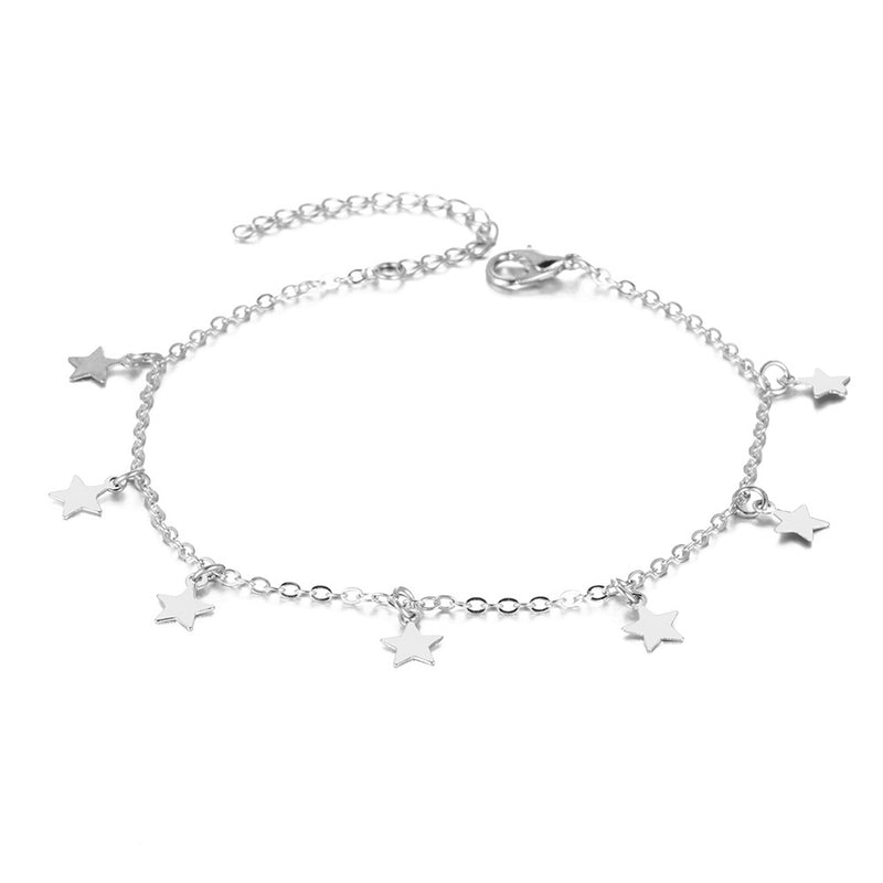 Star-Inspired Retro Jewelry Anklet