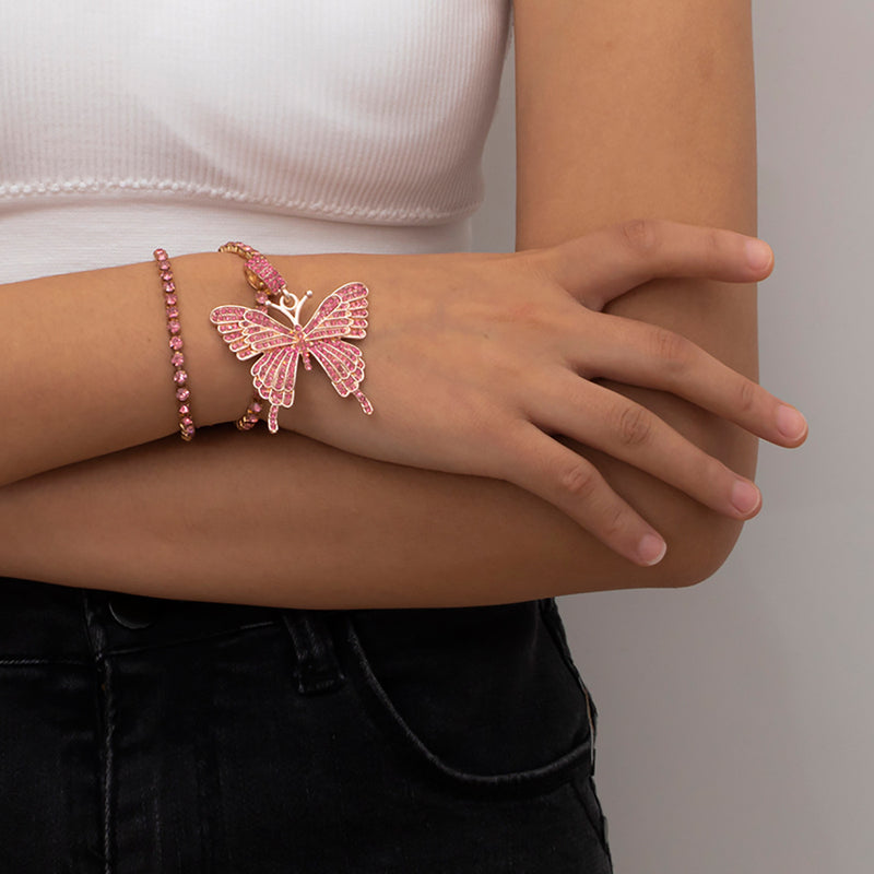 Fashion Street Shooting Multi-layer Butterfly Bracelet Women