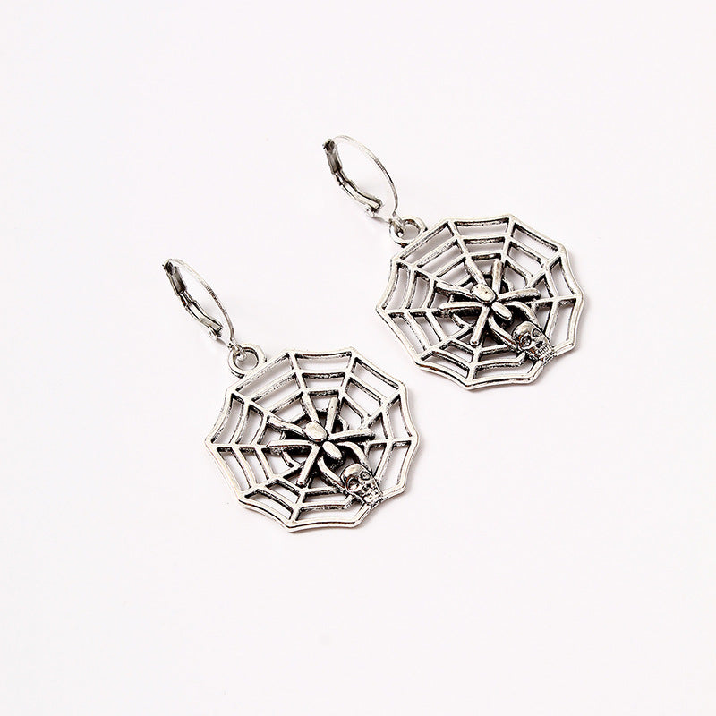 Halloween Ghost Festival Insect Spider Alloy Earrings