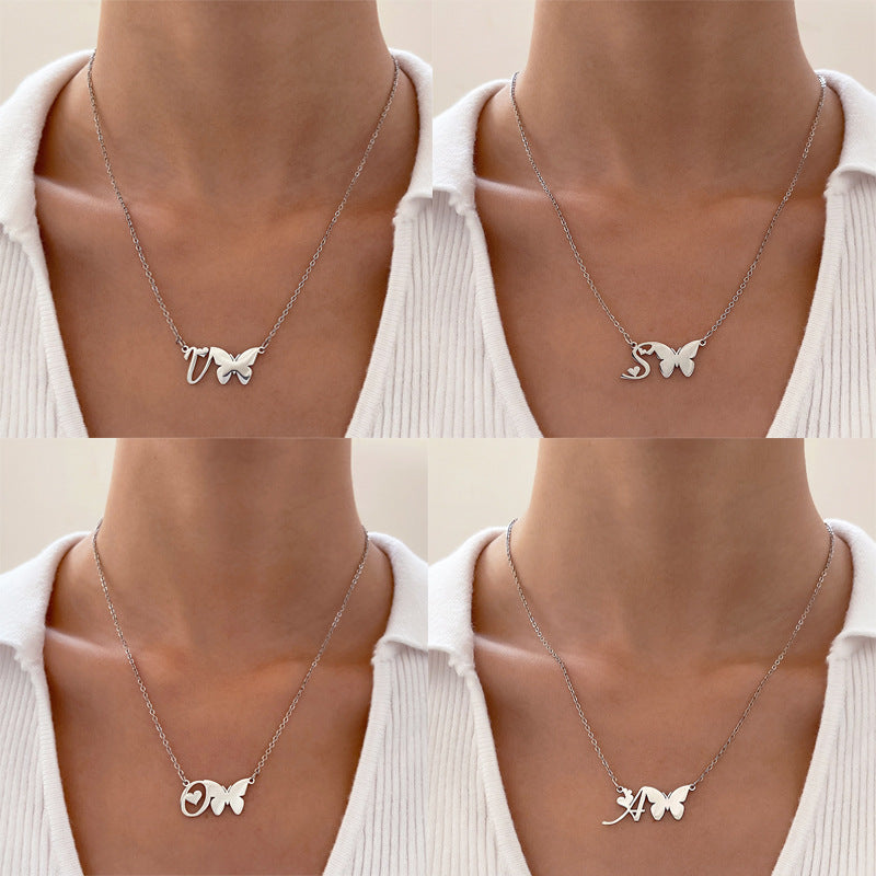 Women's Letter Pendant Collarbone Chain