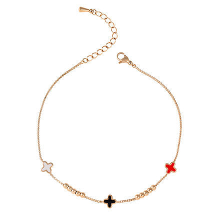 Simple And Fashionable Female Rose Gold Anklet
